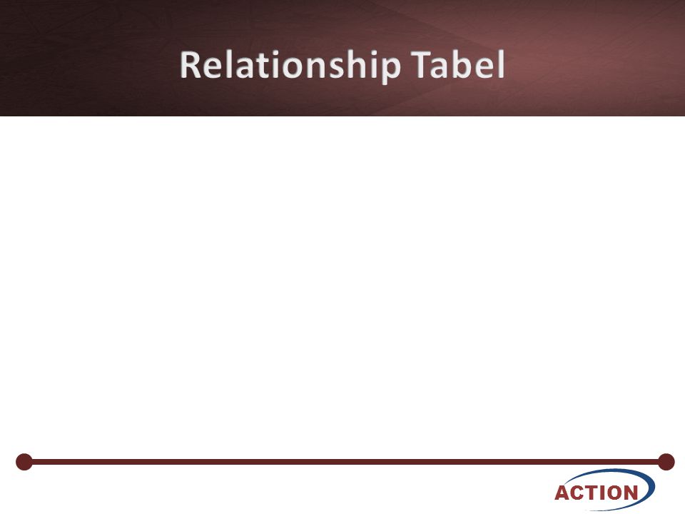 Relationship Tabel