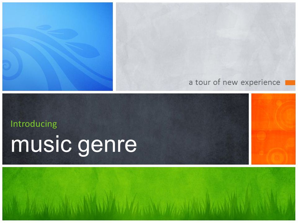 Introducing music genre