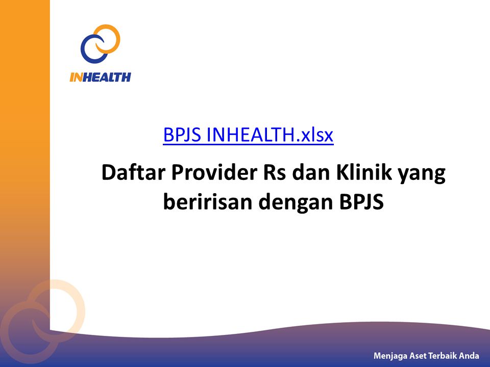 Daftar Provider Rs dan Klinik yang beririsan dengan BPJS