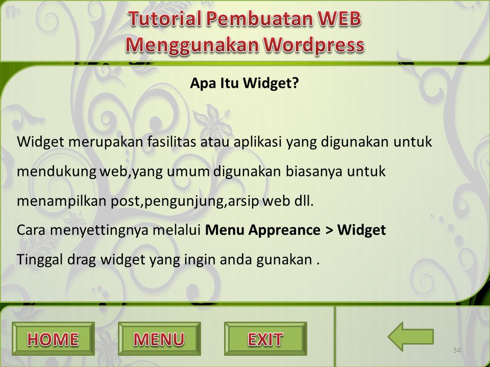 Tutorial Pembuatan WEB Menggunakan Wordpress