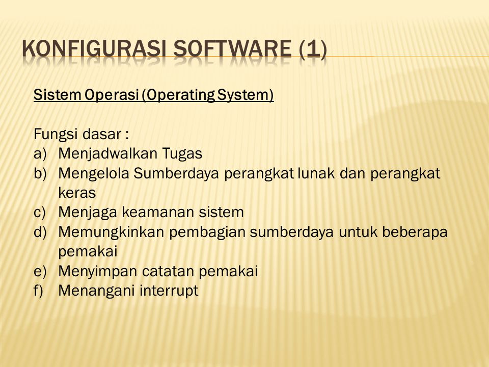 Konfigurasi software (1)