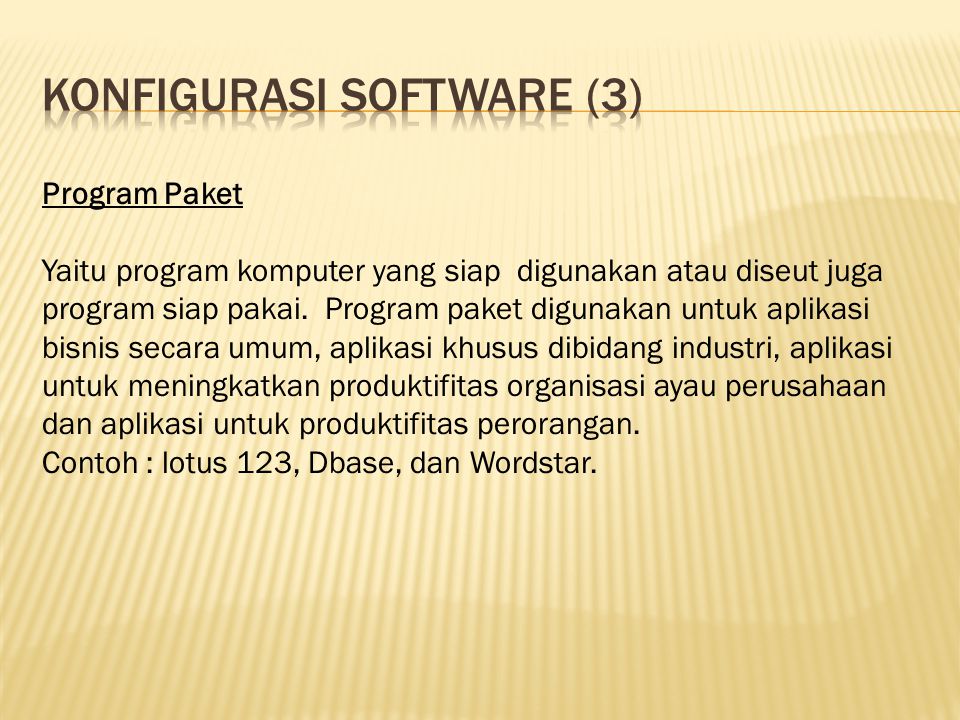 Konfigurasi software (3)