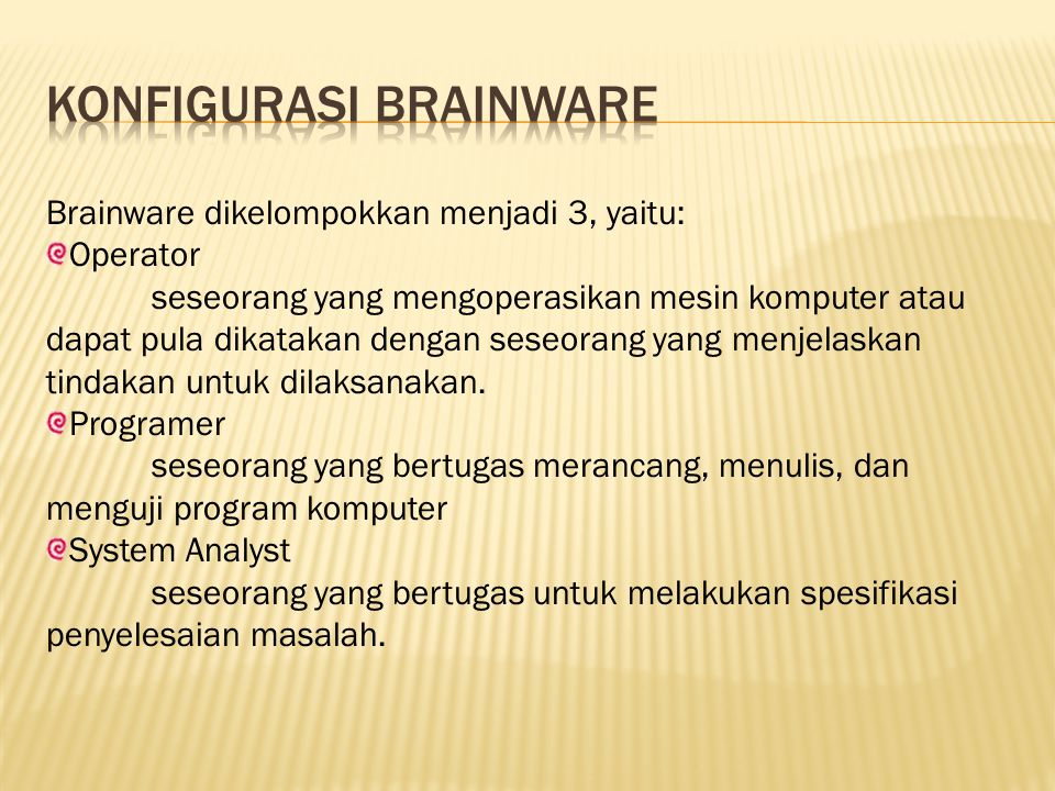 Konfigurasi brainware