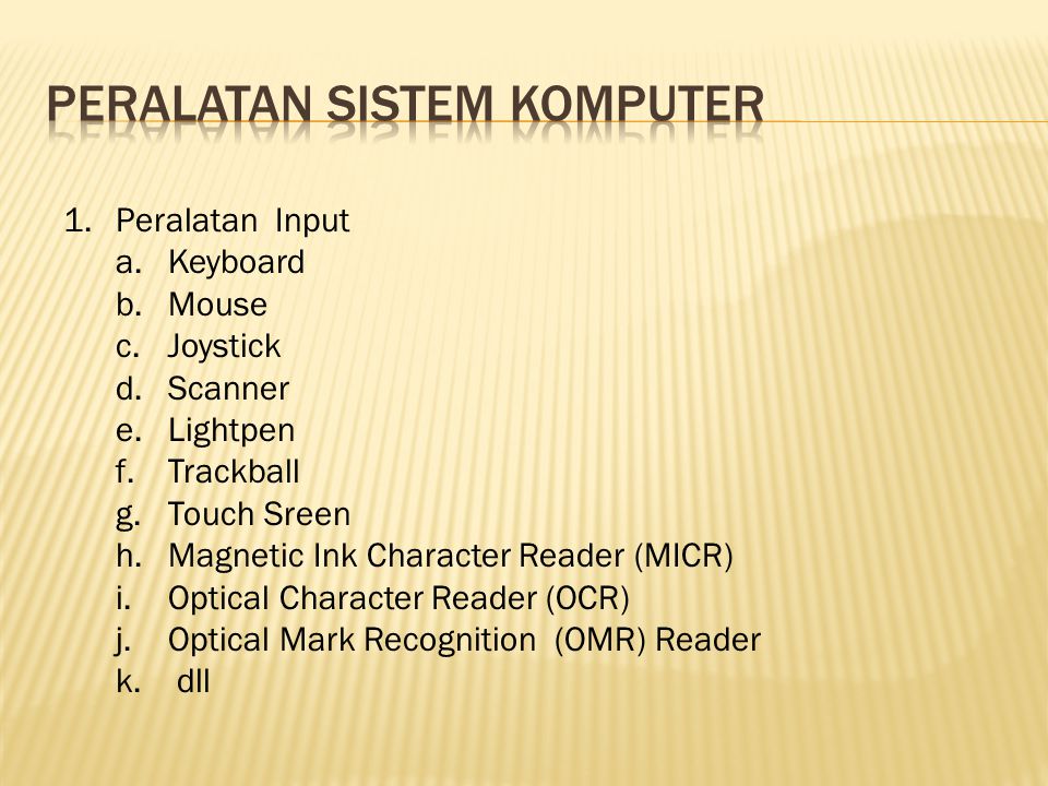 Peralatan sistem komputer