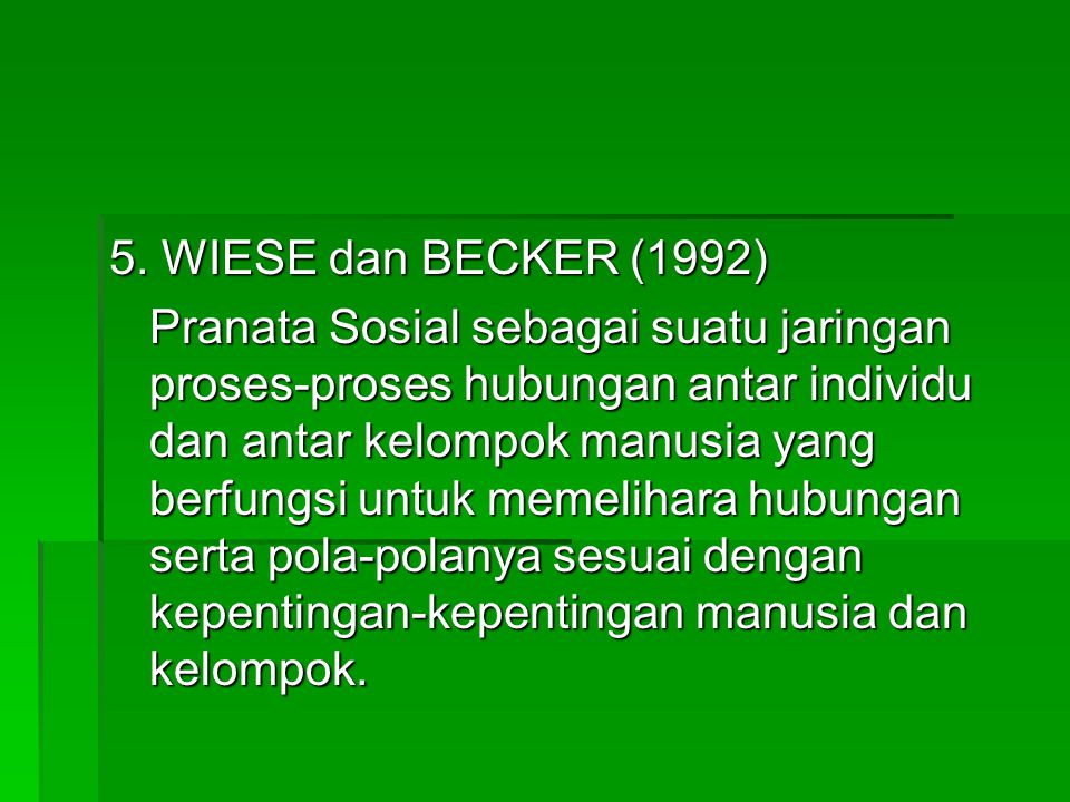 5. WIESE dan BECKER (1992)