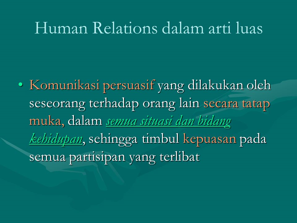 Human Relations dalam arti luas