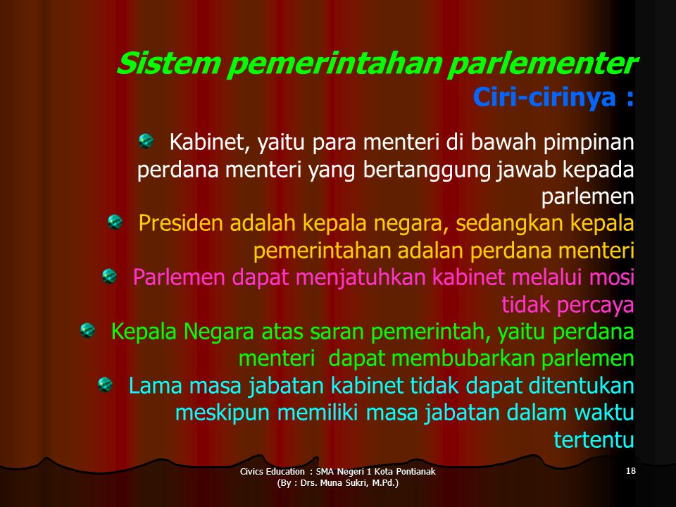 Contoh Negara Yang Menganut Sistem Pemerintahan Parlementer Adalah ...