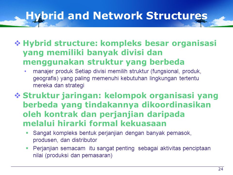 Hybrid and Network Structures