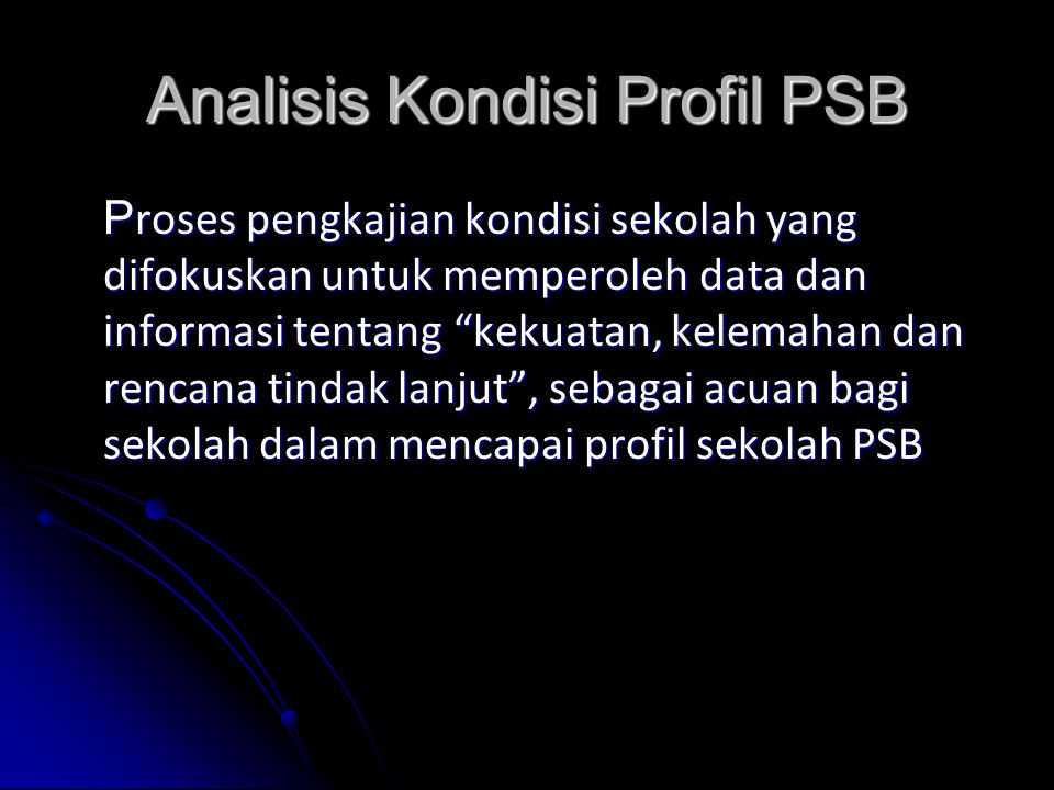 Analisis Kondisi Profil PSB