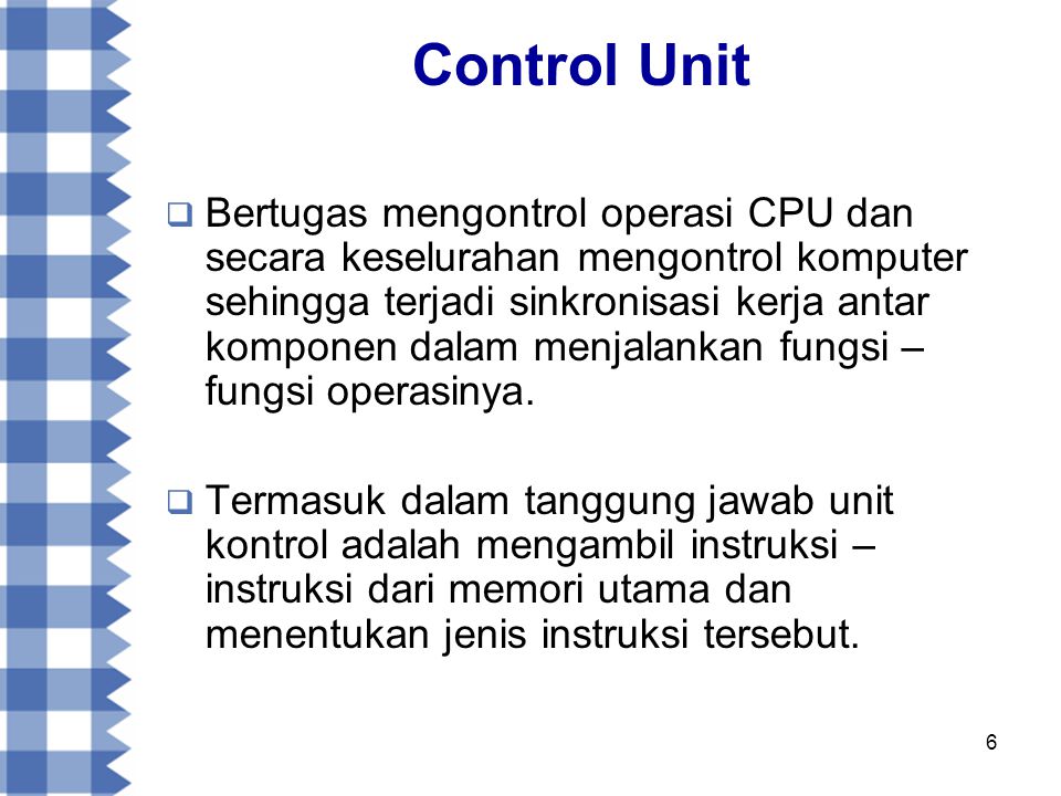 Control Unit
