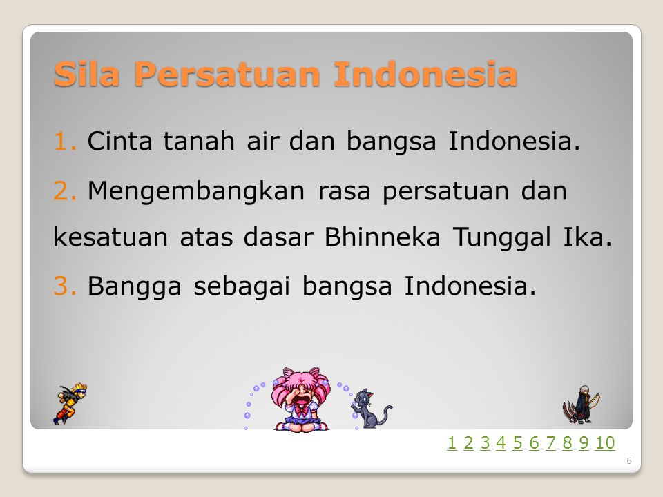 Sila Persatuan Indonesia