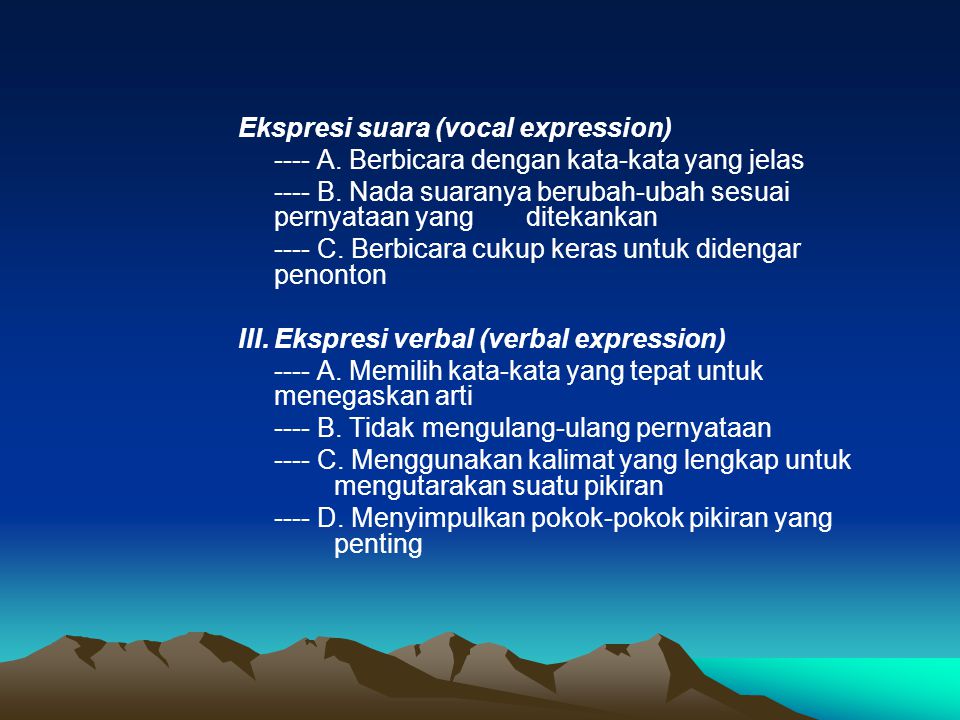 Ekspresi suara (vocal expression)