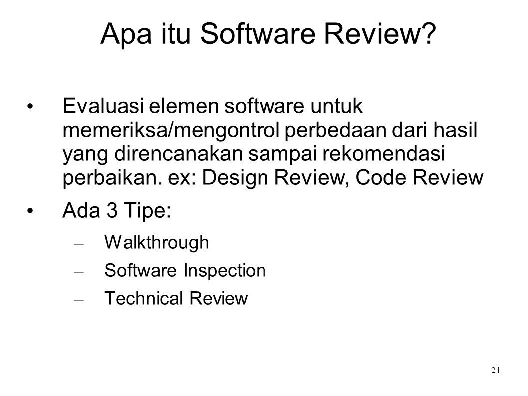 Apa itu Software Review