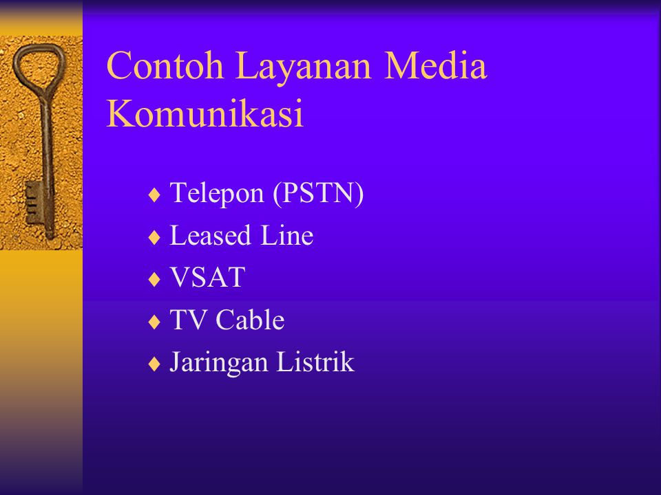 Contoh Layanan Media Komunikasi