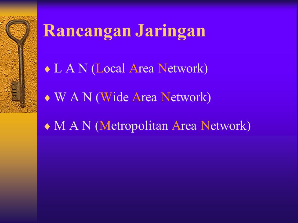 Rancangan Jaringan L A N (Local Area Network)