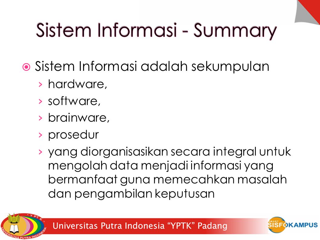 Sistem Informasi - Summary