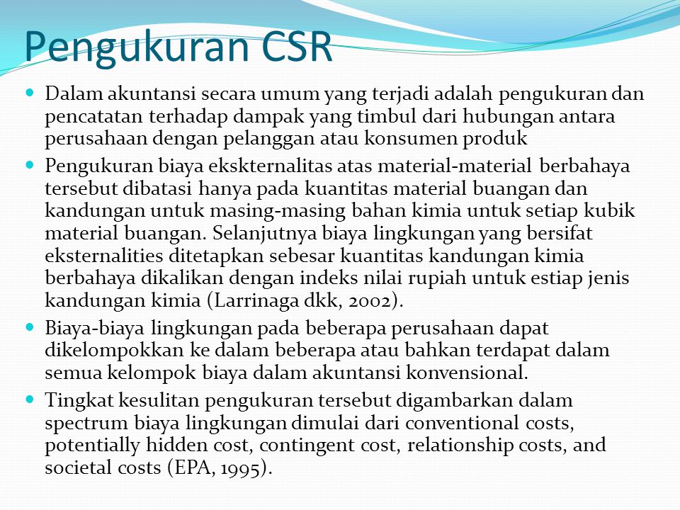 Pengukuran CSR