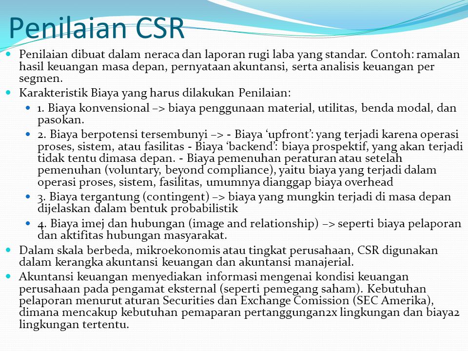 Penilaian CSR