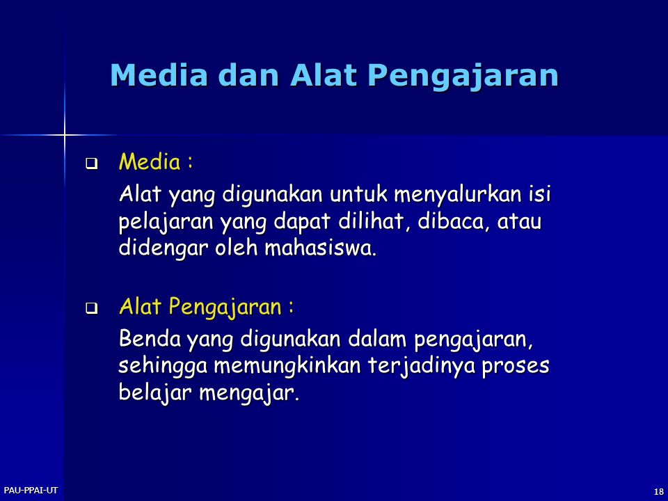 Media dan Alat Pengajaran