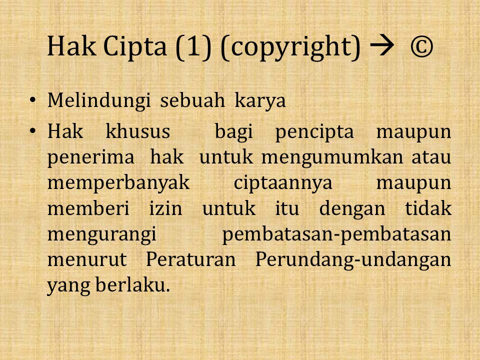 Hak Cipta (1) (copyright)  ©