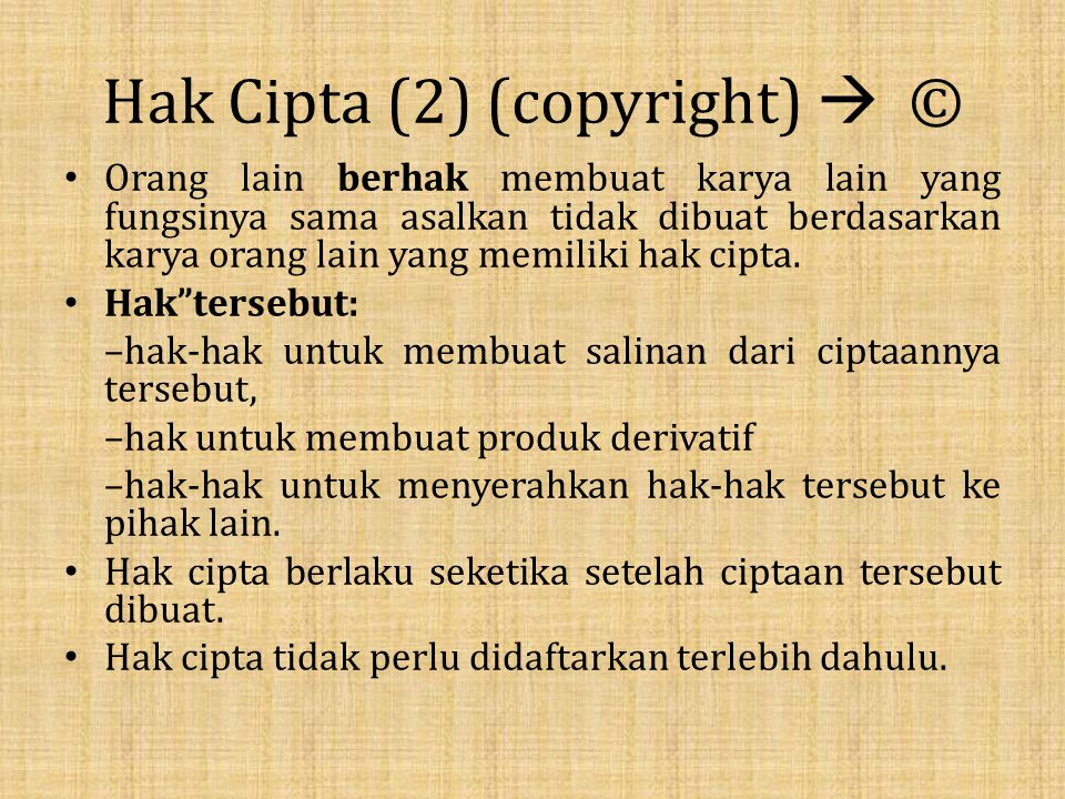 Hak Cipta (2) (copyright)  ©