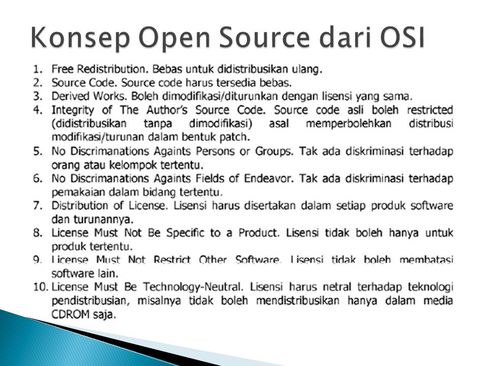 Konsep Open Source dari OSI