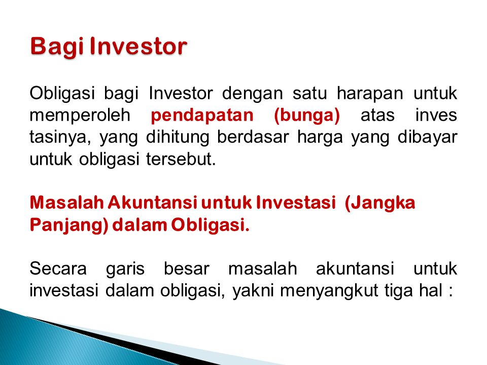 Bagi Investor
