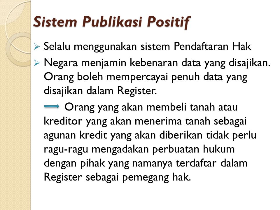 Sistem Publikasi Positif
