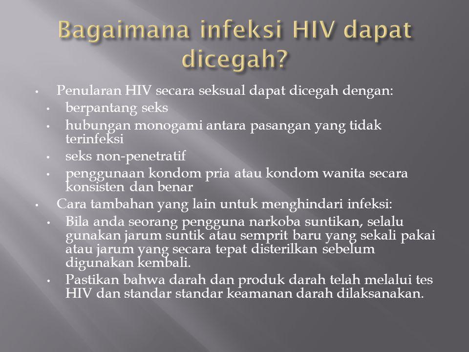 Bagaimana infeksi HIV dapat dicegah