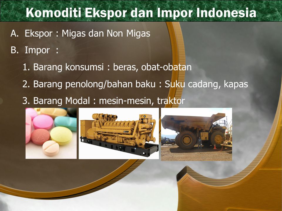 Komoditi Ekspor dan Impor Indonesia