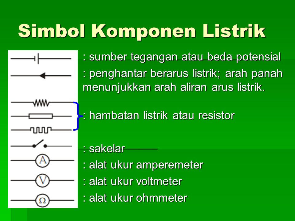 Simbol Komponen Listrik