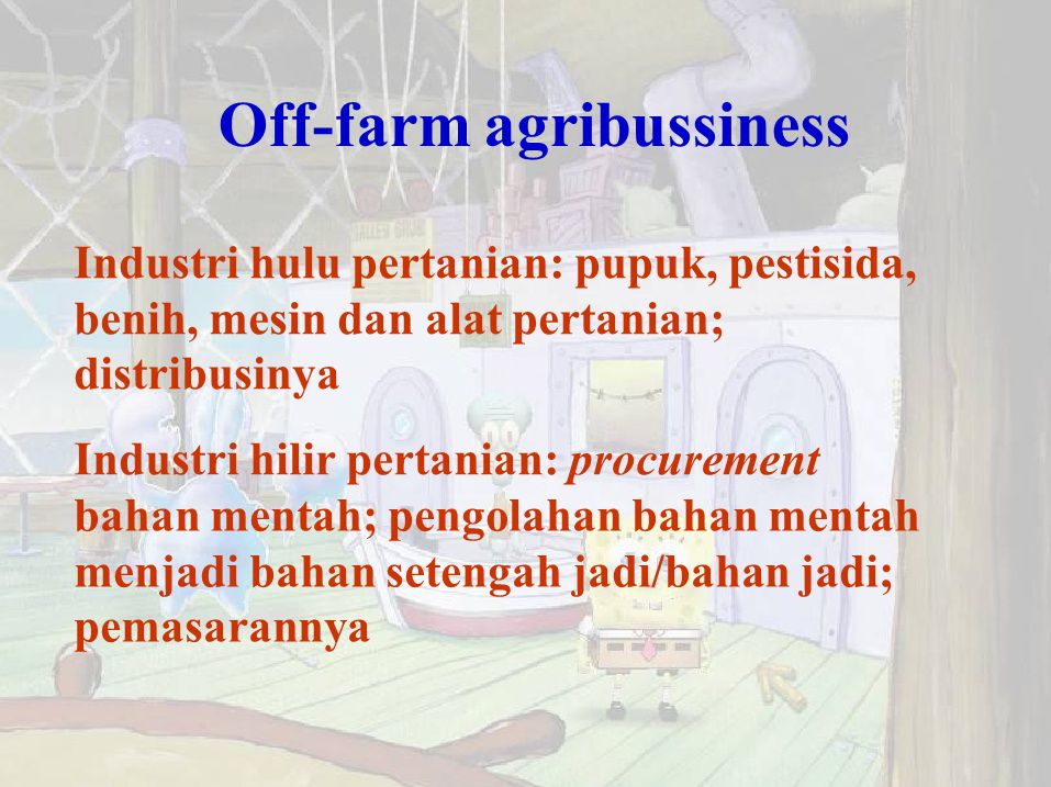 Off-farm agribussiness