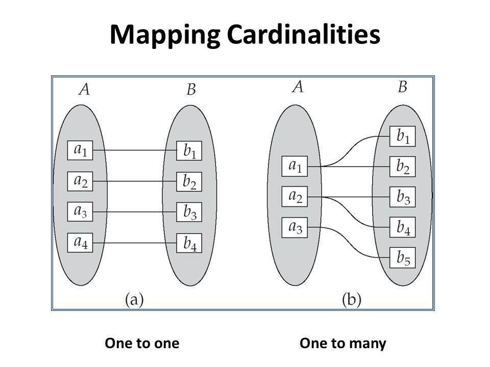 Mapping Cardinalities