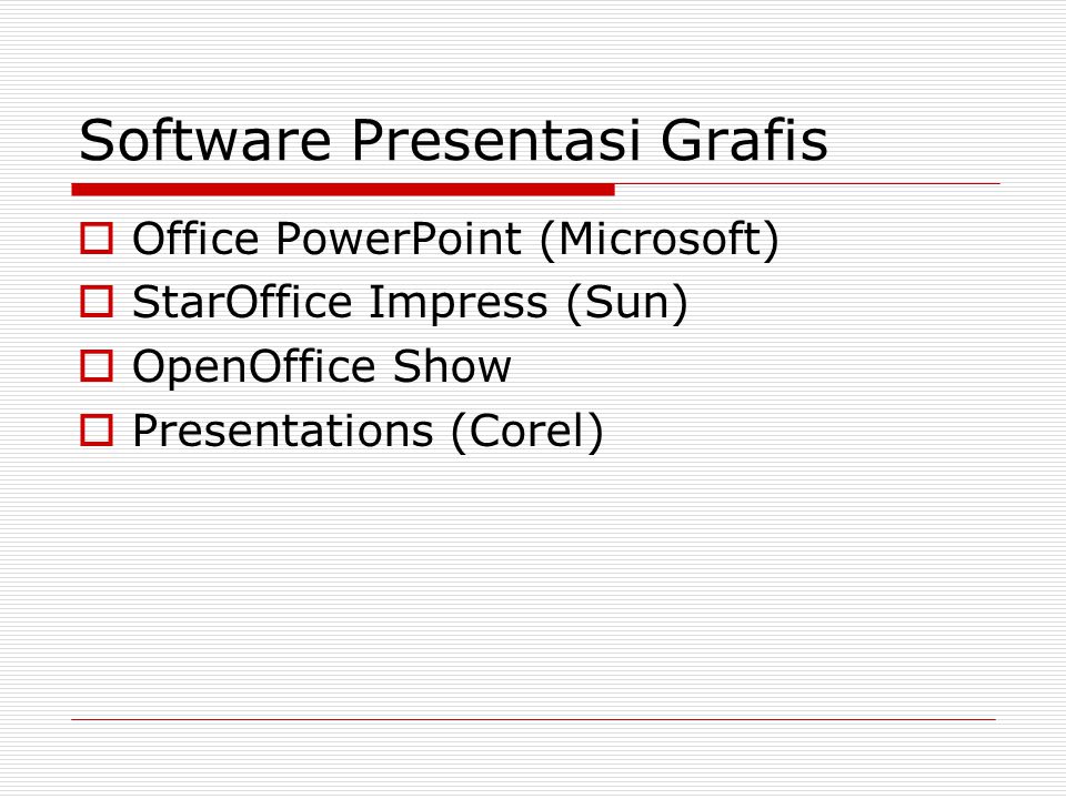 Software Presentasi Grafis