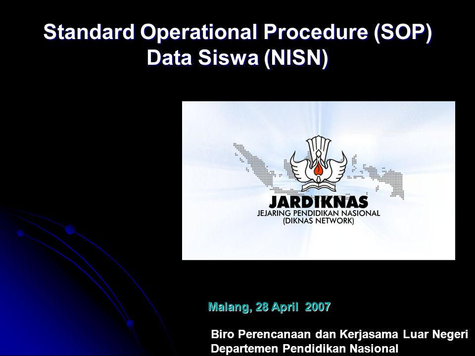 Standard Operational Procedure (SOP) Data Siswa (NISN)