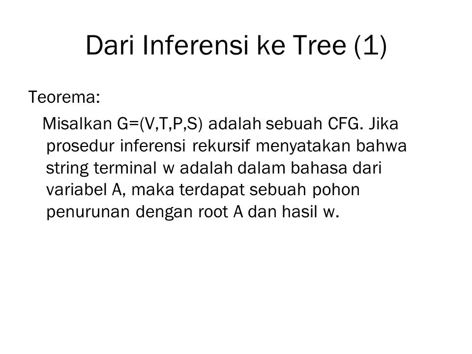 Dari Inferensi ke Tree (1)