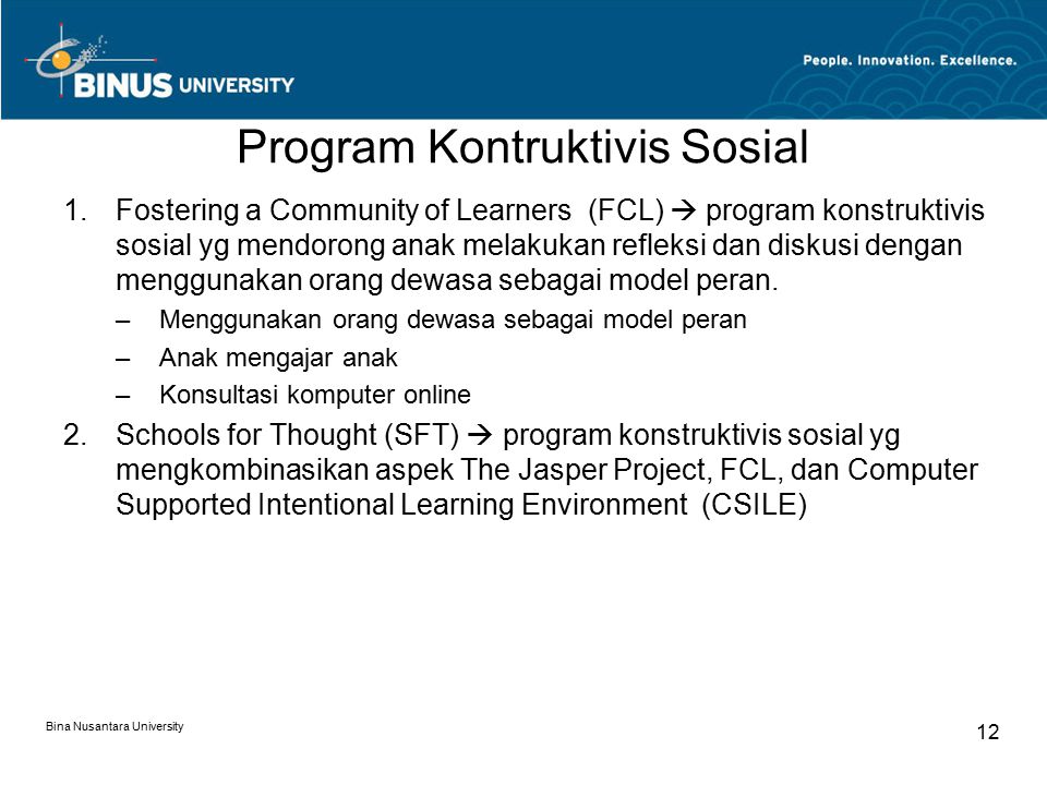 Program Kontruktivis Sosial