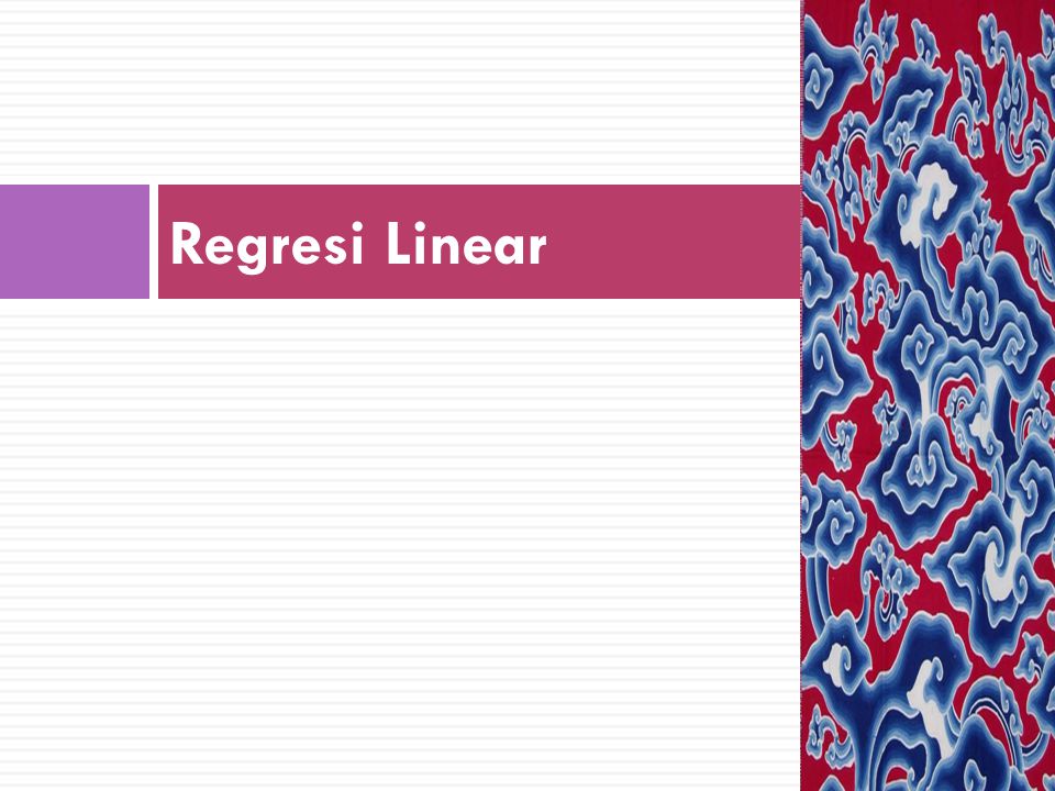 Regresi Linear