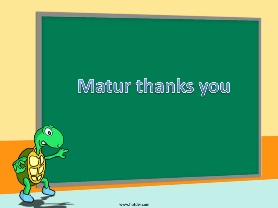 Matur thanks you