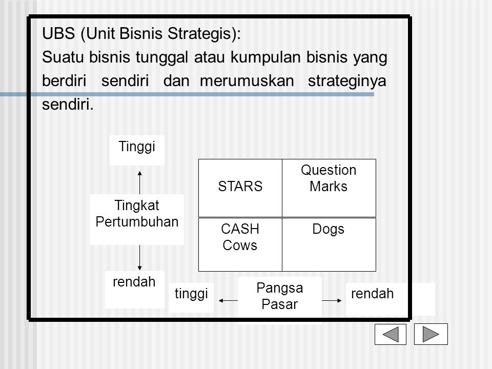 UBS (Unit Bisnis Strategis):