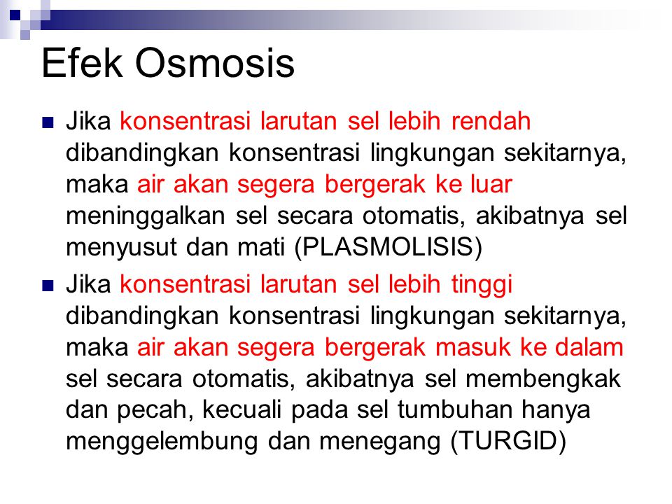 Efek Osmosis