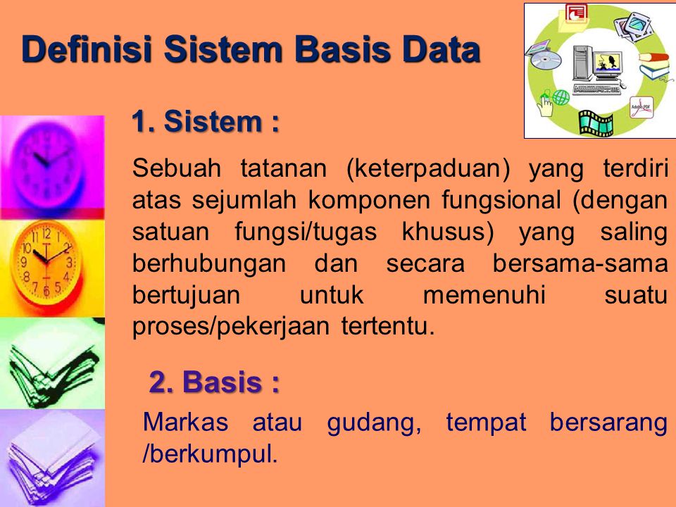 Definisi Sistem Basis Data