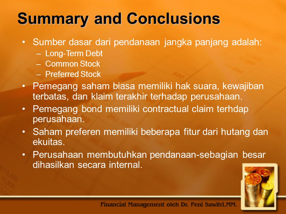 Summary and Conclusions