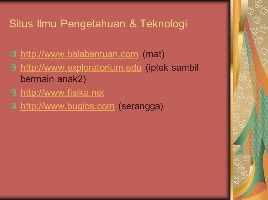 Situs Ilmu Pengetahuan & Teknologi