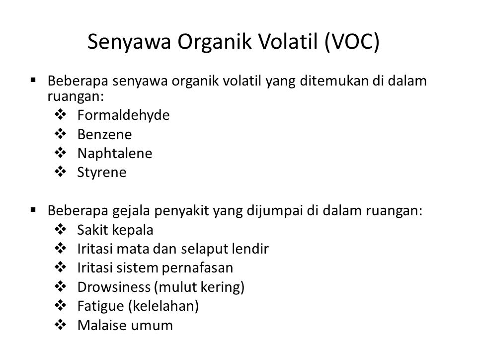Senyawa Organik Volatil (VOC)