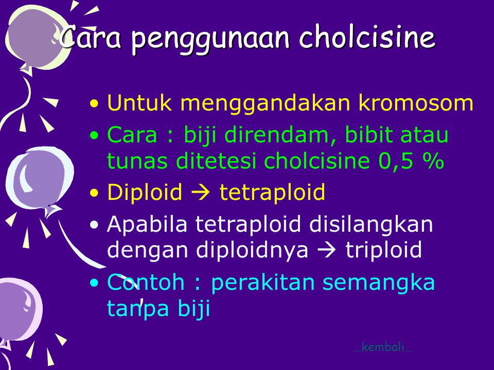 Cara penggunaan cholcisine