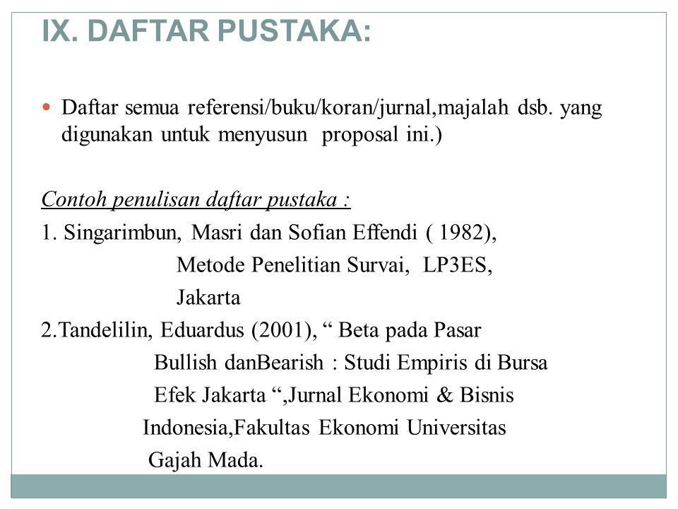 Contoh Daftar Pustaka Proposal - Simak Gambar Berikut