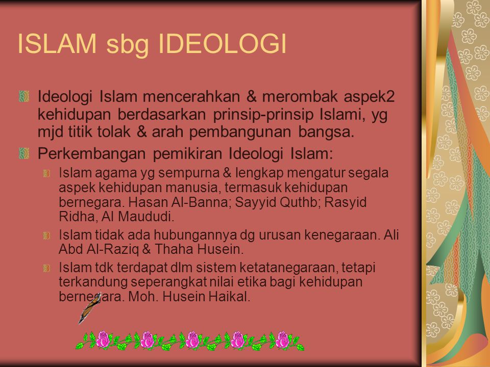 ISLAM sbg IDEOLOGI