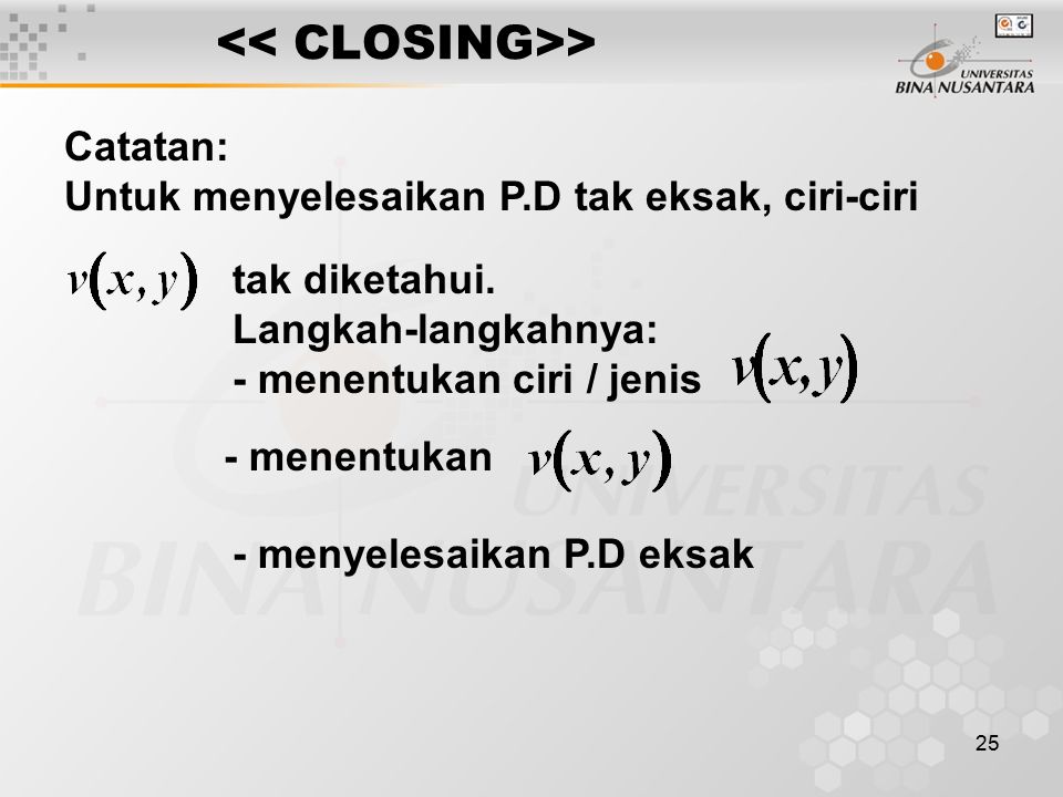 << CLOSING>>