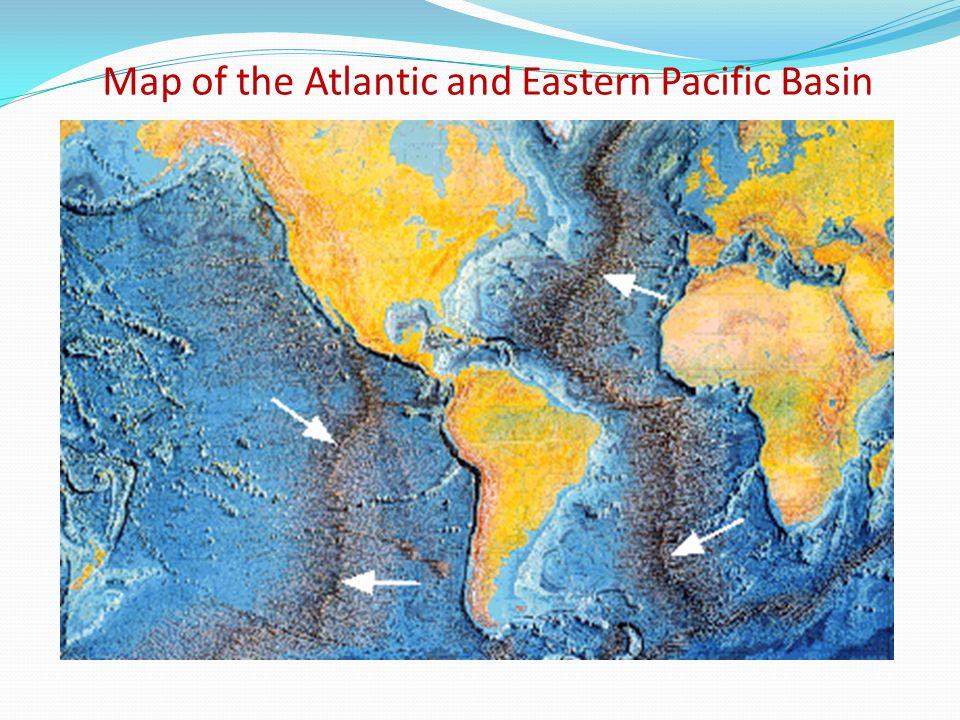 Map of the Atlantic and Eastern Pacific Basin